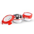Aadhinath Lock n Safe Stainless Steel Lunch Box with Leak-Proof  detachable Lock Lids for School, college, Office, Travel and storage 300 ml pack of 1
