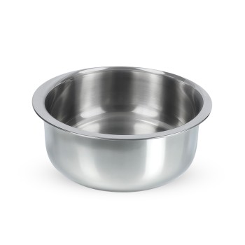 Aadhinath Triply Stainless Steel Tope, Works on Induction & Gas, 16 cm 5-years Warranty