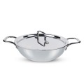 Aadhinath Triply Stainless Steel Kadai, Works on Induction & Gas, 28 cm 5-years Warranty Aadhinath Triply Stainless Steel Kadai, Works on Induction & Gas, 28 cm 5-years Warranty