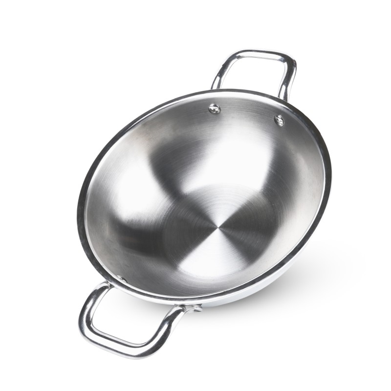 AADHINATH TRI-PLY Stainless Steel Kadhai with Lid, Kadai for Cooking, Tri-ply kadai Metal spatula friendly, Induction & Gas stove Compatible, 22 cm AADHINATH TRI-PLY Stainless Steel Kadhai with Lid, Kadai for Cooking, Tri-ply kadai Metal spatula friendly, Induction & Gas stove Compatible, 22 cm