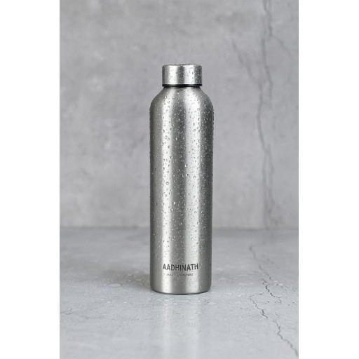 Aadhinath Stainless Steel Water Bottle – Leak-Proof, Rust-Free, BPA-Free, Eco-Friendly Bottle for Home, Office, Gym & Travel – 900 ml glossy finish pack of 1