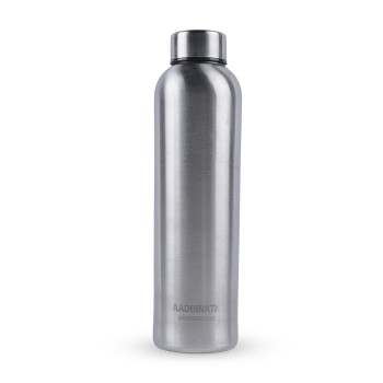Aadhinath Stainless Steel Water Bottle – Leak-Proof, Rust-Free, BPA-Free, Eco-Friendly Bottle for Home, Office, Gym & Travel – 900 ml matt finish pack of 1