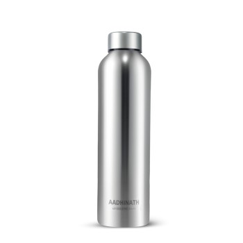 Aadhinath Stainless Steel Water Bottle – Leak-Proof, Rust-Free, BPA-Free, Eco-Friendly Bottle for Home, Office, Gym & Travel – 900 ml glossy finish pack of 2 